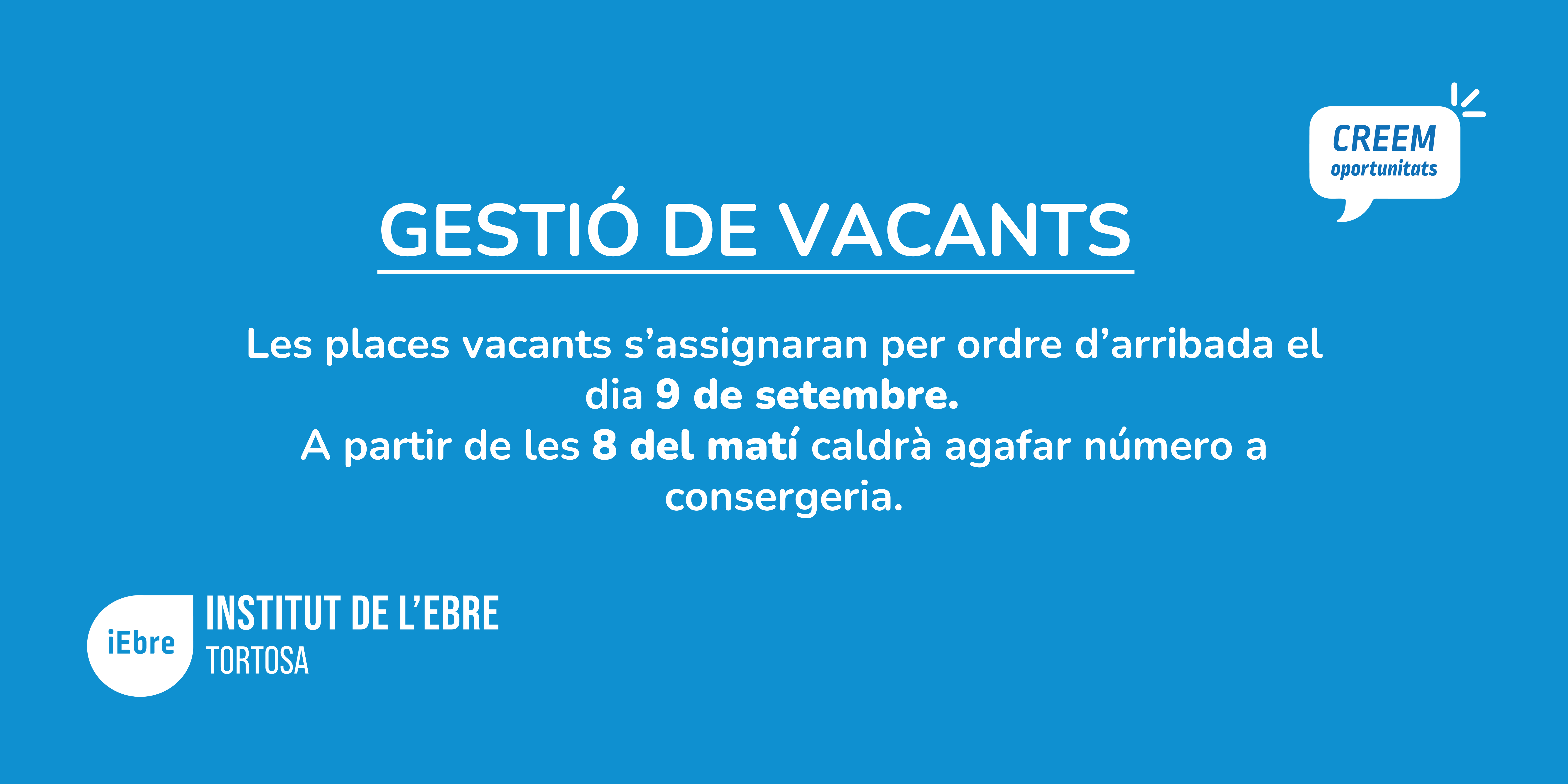 Gestió de vacants