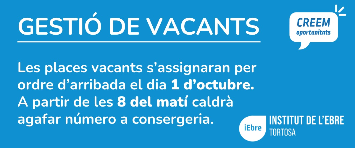 GESTIÓ DE VACANTS