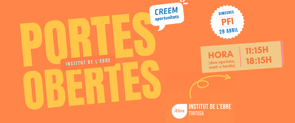 Portes obertes 2026 PFI